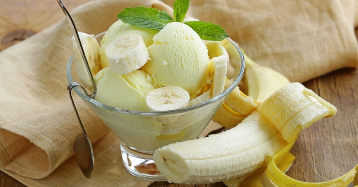 Banana whip cream